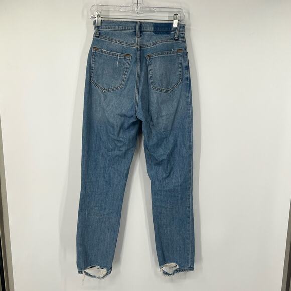Abercrombie & Fitch Curve Love The Ankle Straight Jeans Ultra High Rise LONG - Picture 5 of 7